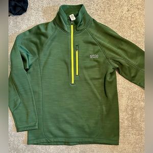 Stio 1/4 Zip Fleece Pullover - Green - Medium